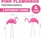4E’s Novelty 4 Pink Flamingos Yard Decorations - Large Flamingos Yard Ornaments, Lawn Flamingos for Yard Sculptures & Statues Outdoor Garden Decor